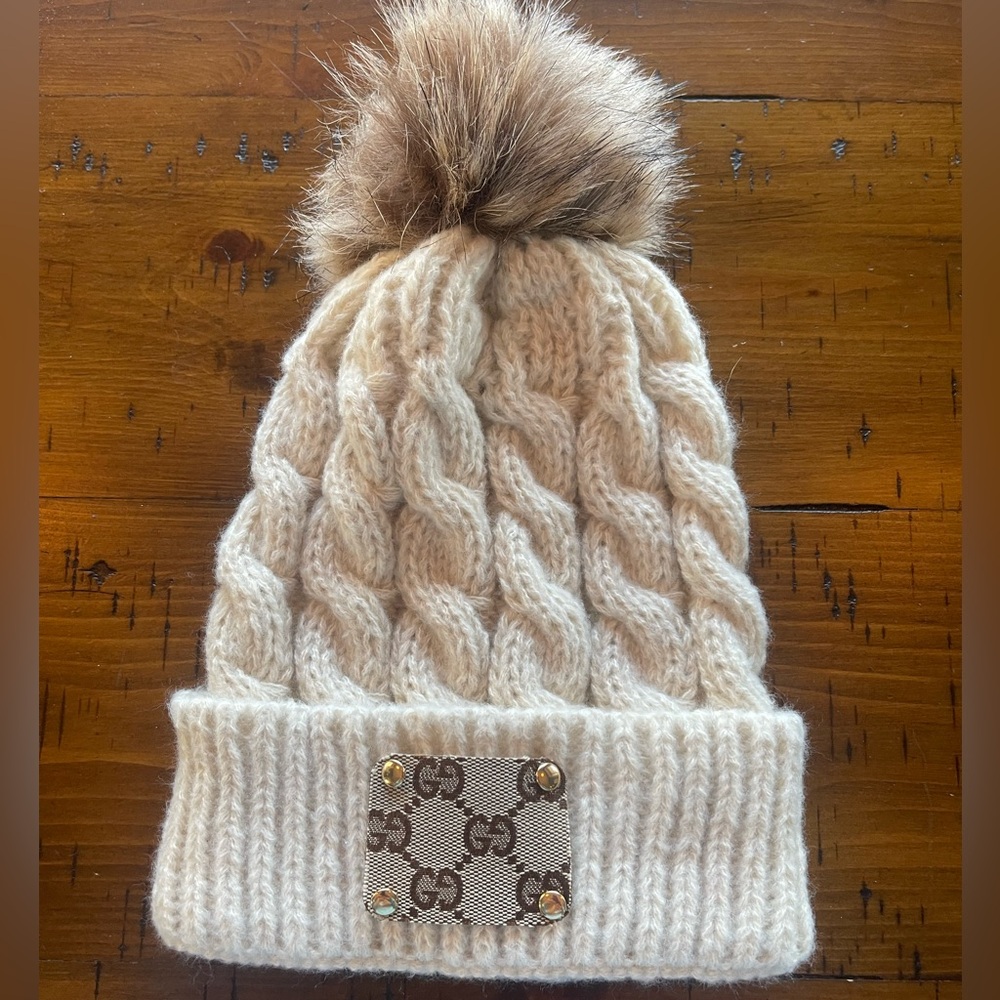Upcycled Luxury Brand Beanie